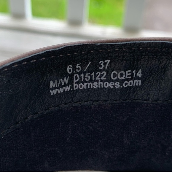 Born Leather Knee High Tall Boots Taupe Grey Leather Zip Up Womens 6.5 US D15122 - Picture 14 of 16